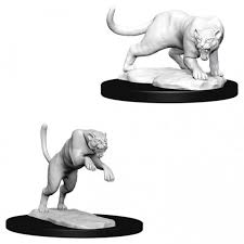 D&D Nolzur`s Unpainted Minis: Panther & Leopard