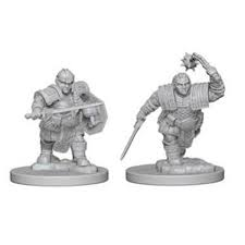 D&D Nolzur`s Unpainted Minis: Dwarf Female Fighter