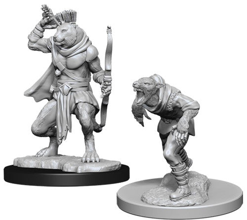 Dungeons & Dragons Nolzur`s Marvelous Unpainted Miniatures: W11 Wererat & Weretiger